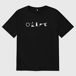 Футболка оверсайз женская Symbolism Ozark, цвет: черный