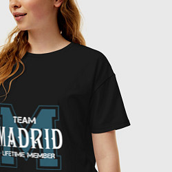 Футболка оверсайз женская Team Madrid, цвет: черный — фото 2