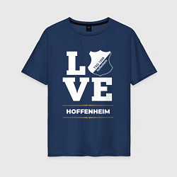 Футболка оверсайз женская Hoffenheim Love Classic, цвет: тёмно-синий