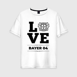 Женская футболка оверсайз Bayer 04 Love Классика