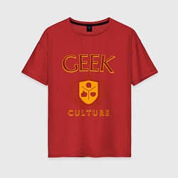 Женская футболка оверсайз Гик-культура