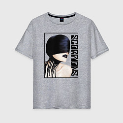 Женская футболка оверсайз Icon Scorpions