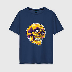 Женская футболка оверсайз Dead Skull