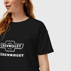 Футболка оверсайз женская CHEVROLET Chevrolet, цвет: черный — фото 2