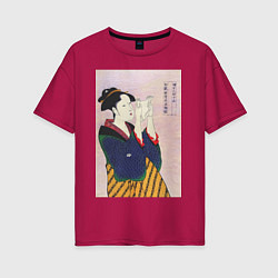 Женская футболка оверсайз Fumiyomu Onna Портрет девушки