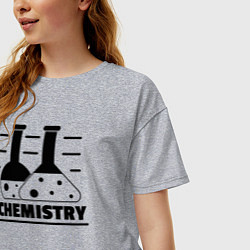 Футболка оверсайз женская CHEMISTRY химия, цвет: меланж — фото 2