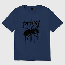 Футболка оверсайз женская Black paint prodigy, цвет: тёмно-синий