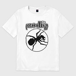 Футболка оверсайз женская The prodigy ant, цвет: белый