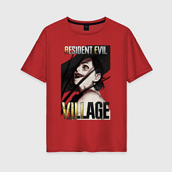 Женская футболка оверсайз Resident evil 8 - Dimitrescu