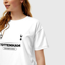 Футболка оверсайз женская Tottenham Униформа Чемпионов, цвет: белый — фото 2