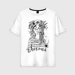 Женская футболка оверсайз Beautiful Eugenia Прекрасная Евгения