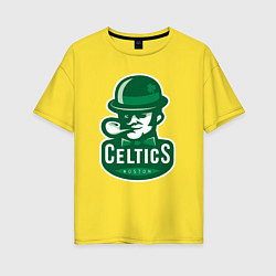 Футболка оверсайз женская Celtics Team, цвет: желтый
