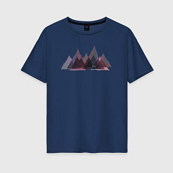Женская футболка оверсайз Медведи и горы
