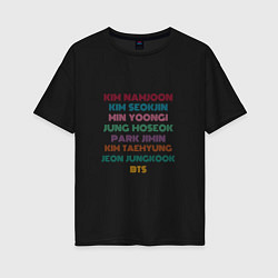 Футболка оверсайз женская BTS FANCHANT, цвет: черный
