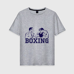 Женская футболка оверсайз Бокс Boxing is cool