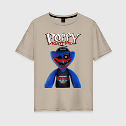 Женская футболка оверсайз Poppy - Playtime