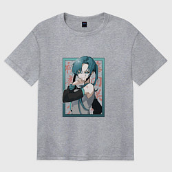 Футболка оверсайз женская Hatsune Miku Drain, цвет: меланж