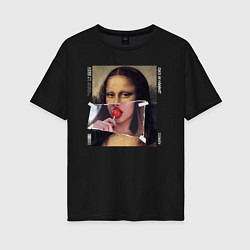 Женская футболка оверсайз Mona Lisa 202X modern