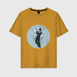 Женская футболка оверсайз Jazz Man