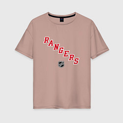 Женская футболка оверсайз New York Rangers NHL
