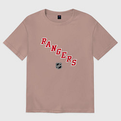 Женская футболка оверсайз New York Rangers NHL