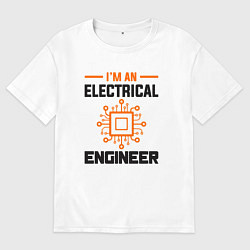 Футболка оверсайз женская Я инженер, цвет: белый