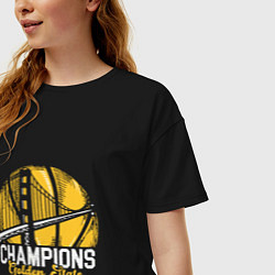 Футболка оверсайз женская Golden State - Champs, цвет: черный — фото 2