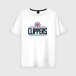 Женская футболка оверсайз Лос-Анджелес Клипперс NBA