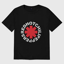 Футболка оверсайз женская Peppers - Logo, цвет: черный