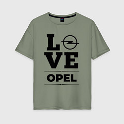 Женская футболка оверсайз Opel Love Classic