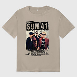 Футболка оверсайз женская SUM 41 PIECES, цвет: миндальный