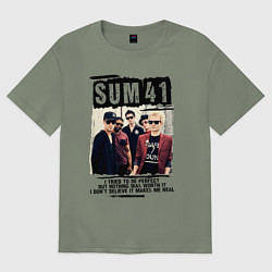 Футболка оверсайз женская SUM 41 PIECES, цвет: авокадо