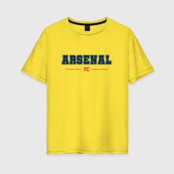 Футболка оверсайз женская Arsenal FC Classic, цвет: желтый