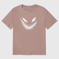 Футболка оверсайз женская Dead inside zxc, цвет: пыльно-розовый