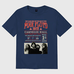Футболка оверсайз женская PYNK FLOYD ПИНК ФЛОЙД, цвет: тёмно-синий