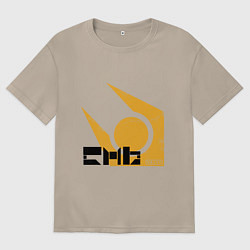 Футболка оверсайз женская City 17 - half life, цвет: миндальный