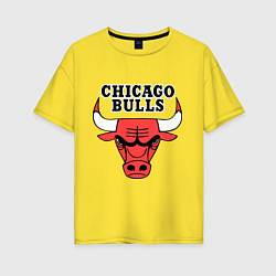 Женская футболка оверсайз Chicago Bulls