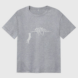 Футболка оверсайз женская Stray Street, цвет: меланж