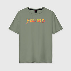 Футболка оверсайз женская MEGADED, цвет: авокадо