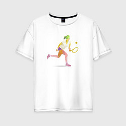Женская футболка оверсайз Женский большой теннис