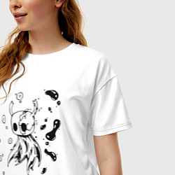 Футболка оверсайз женская Hollow Knight game, цвет: белый — фото 2