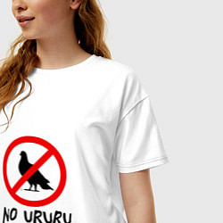 Футболка оверсайз женская No ururu, цвет: белый — фото 2