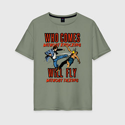 Футболка оверсайз женская Good knockout, цвет: авокадо