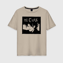 Женская футболка оверсайз The Cure Роберт Смит