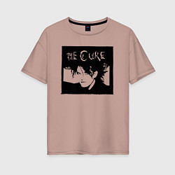 Женская футболка оверсайз The Cure Роберт Смит