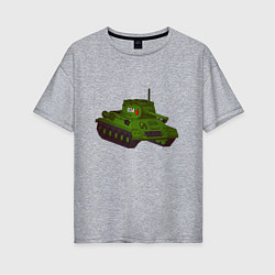 Женская футболка оверсайз Самый обычный танк