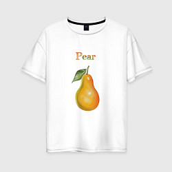 Женская футболка оверсайз Pear груша