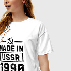 Футболка оверсайз женская Made in USSR 1990 limited edition, цвет: белый — фото 2