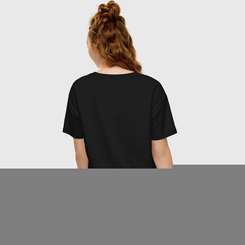 Женская футболка оверсайз BLACKPINK K-POP BAND / Черный – фото 4