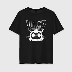 Футболка оверсайз женская Evil Lamb - Cult of the lamb, цвет: черный